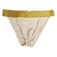 thumbnail image 1 of Sunvit-Panties Mens Beige Polyester Briefs - Classic Triangular Style with Gold Waistband, Comfortable Breathable for Everyday Wear, Size XL, 1 of 4