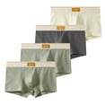 thumbnail image 1 of Sunvit-Panties Mens Cotton Boxer Briefs 4-Pack - Gray, Size 2XL, Premium Breathable Skin-Friendly, Comfortable for All-Day Everyday Wear, 1 of 2