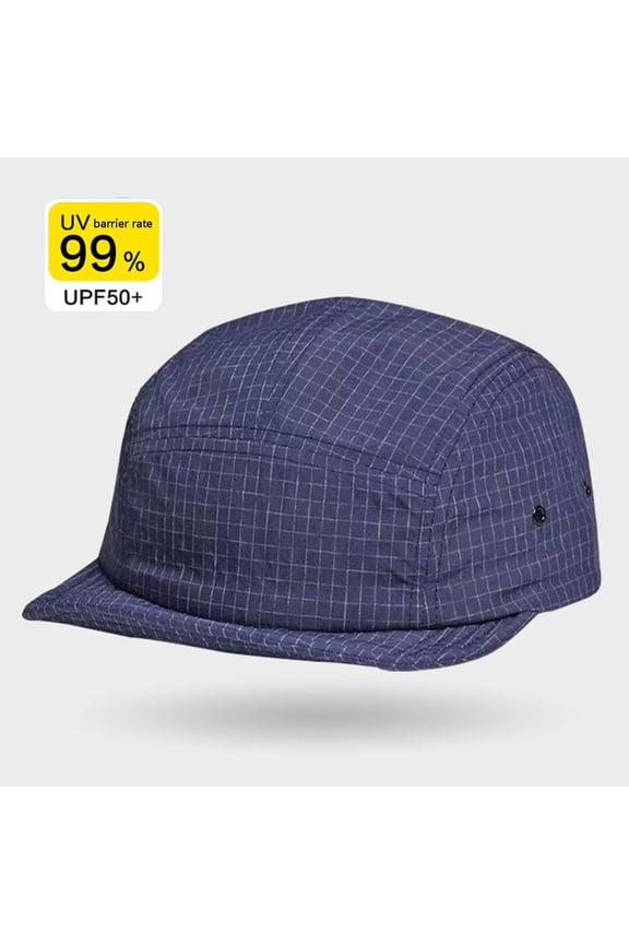 Navy Women and Men 5-Panel Sun Hat - UPF50+ UV Protection, Lightweight Polyester for Outdoor Activities & Daily Wear,Size Free Size