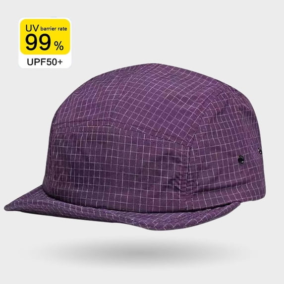 VONCOS UPF50+ UV Protection 5-Panel Cap - Women and Men Purple Sun Hat, Lightweight Polyester for Outdoor & Daily Wear,Size Free Size