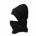 thumbnail image 1 of Sunvit-Panties Womens Black 2-in-1 Winter Beanie & Neck Gaiter Set - Warm Soft Acrylic, One Size Fits Most Cold Weather Head Neck Warmer for Daily Commute & Outdoor,Size Free Size, 1 of 2