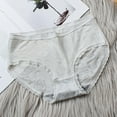 thumbnail image 1 of Sunvit-Panties Womens Cotton Mid-Rise Briefs - Gray, Size L - Lace Trim Floral Pattern Breathable Soft Elastic Waist Daily Wear Underwear, 1 of 3