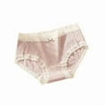 thumbnail image 1 of Sunvit-Panties Womens Cotton Mid-Rise Briefs - Size XL Purple, Soft Breathable Everyday Underwear with Lace Trim & Front Bow Detail, 1 of 2