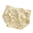 thumbnail image 1 of Sunvit-Panties Womens Cotton Panties Yellow Size L - Mid-Rise, Wide Waistband, Breathable & Soft for Everyday Wear, Scalloped Edges, Skin-Friendly, 1 of 2