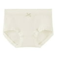 thumbnail image 1 of Sunvit-Panties Womens Cotton Underwear - Mid-Waist, Breathable & Skin-Friendly, Lace Trim with Bow Accent, Khaki Color, Size XL, Perfect for Everyday Wear, 1 of 2