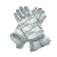 thumbnail image 1 of Sunvit-Panties Womens Gray Elegant Lace Gloves - Short Floral Pattern, Ruffled Cuff, Stretchy One Size Fit for Wedding Daily Sun Protection,Size Free Size, 1 of 1