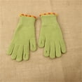 thumbnail image 1 of Sunvit-Panties Womens Knit Winter Touchscreen Gloves - Warm Acrylic Gloves with Cute Cuff Embellishments, Green, Free Size Fits Most Adults, 1 Pair,Size Free Size, 1 of 3