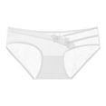 thumbnail image 1 of Sunvit-Panties Womens Low-Rise Bikini Panties, Nylon Spandex Breathable Skin-Friendly with Floral Print & Lace Trim, Minimal-Seam, White, Size L, All-Day Comfort for Daily Wear, 1 of 2