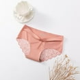 thumbnail image 1 of Sunvit-Panties Womens Nylon Spandex Mid-Rise Seamless Panties - Lace Trim, No VPL, All-Day Comfort, Soft Wide Waistband, Pink, Size L, 1 of 7
