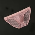 thumbnail image 1 of Sunvit-Panties Young Mens Diamond Mesh Bikini Briefs - 100% Polyester, Lightweight Breathable, Elastic Waist, Semi-Sheer, Pink, Size M, 1 of 2
