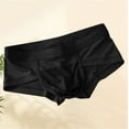 thumbnail image 1 of Sunvit-Panties Young Mens Trunk Underwear, Cotton Viscose Blend Stretchy Mid-Rise, Breathable Mesh Pouch Chafe-Free, Black, Size M, 1 of 3