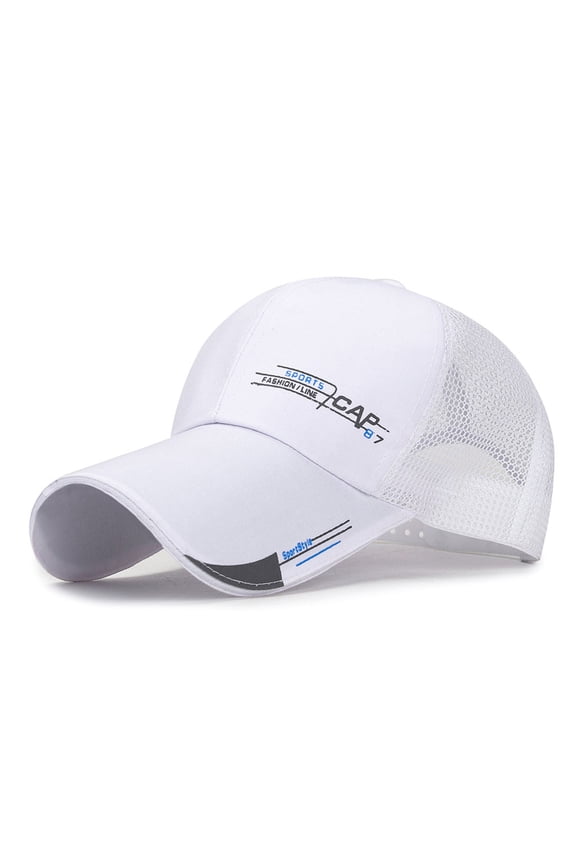 Solid Mesh Baseball Cap Adjustable Twill Mesh Trucker Hat