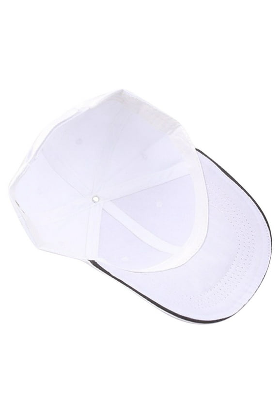 Womens Baseball Caps- Women Baseball Cap Snapback Hat Hip-Hop Adjustable WH #394 White