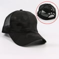 thumbnail image 1 of Sunvit Womens Baseball Caps- Women Men Camouflage Breathable Beach Adjustable Baseball Cap Sun Hat #612 Black, 1 of 5