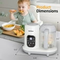 thumbnail image 1 of Sunvivi Baby Food Maker: All-in-one Baby Food Processor with Steam, Heating, Unfreeze, Blender, Electric Blender and Food Processor Combo with Self Clean LCD Display, Baby Food Steamer Grinder White, 1 of 7