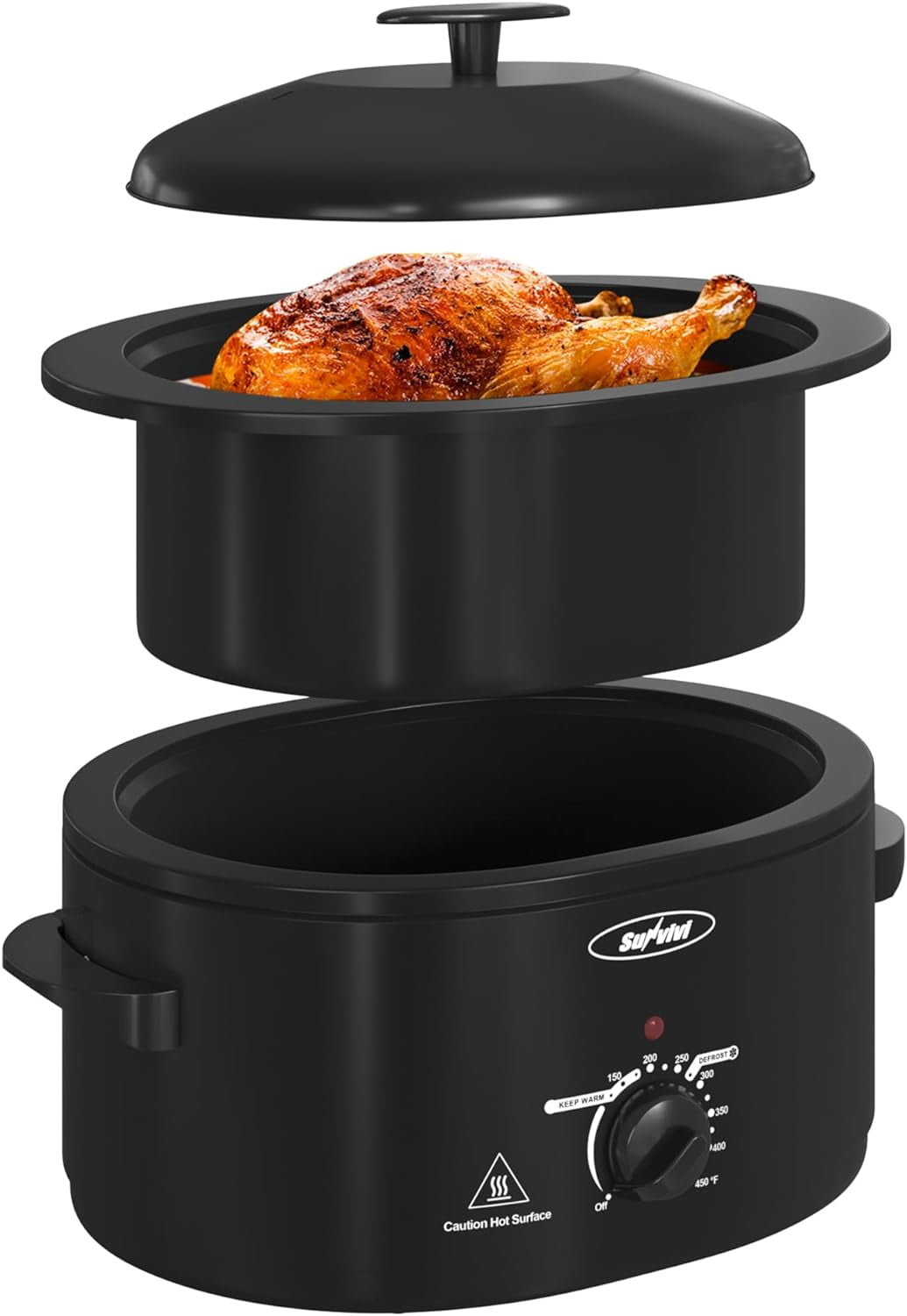 NESCO Professional Roaster Oven, Black and Stainless Steel, 18 Quart