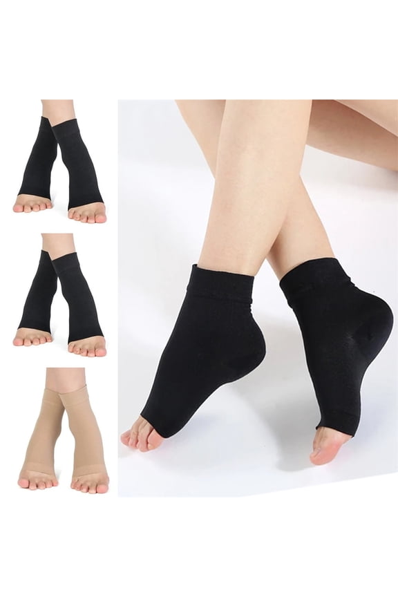 3 Pairs Compression Arch Support Socks – Comfortable Ankle Sleeves for All-Day Wear & Enhanced Foot Stability