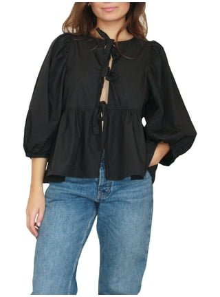 Crop Top Lace Up Front