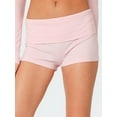 thumbnail image 1 of Sunwanar Womens Pajama Shorts Fold Over Low Waist Stretch Cotton Active Yoga Shorts Pajamas Bottoms, 1 of 6