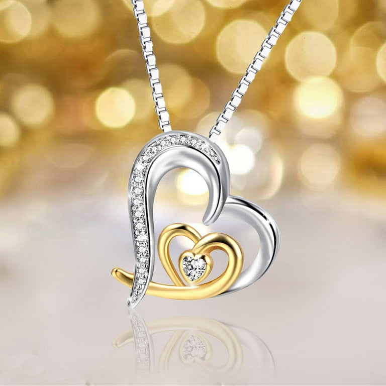Walmart diamond heart necklace sale
