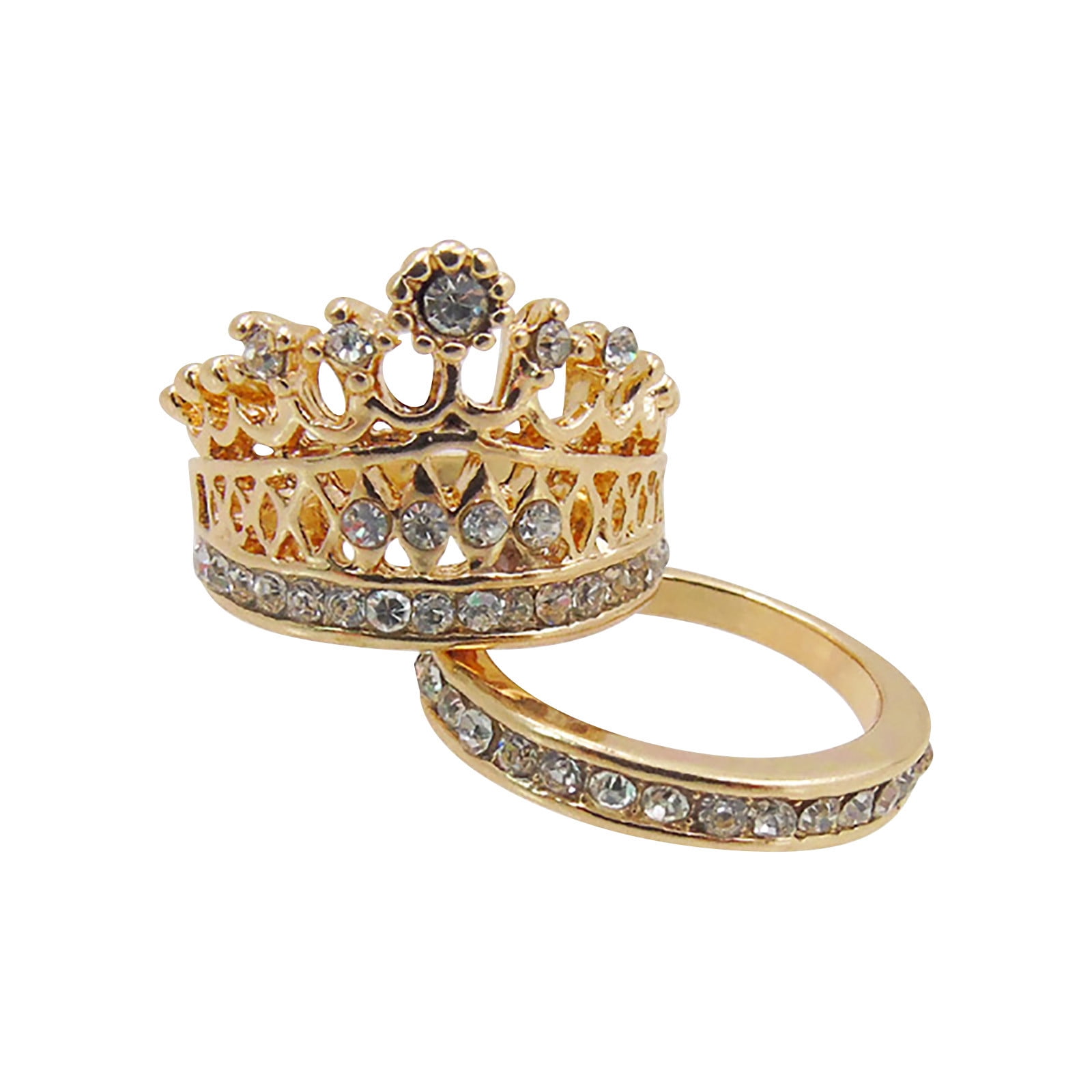Exclusive ring in the shape of a royal crown made Vector Image