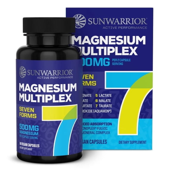 Sunwarrior Active Performance Magnesium Complex Supplement, 60 Count