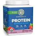 thumbnail image 1 of Sunwarrior Warrior Blend Berry Vegan Protein Powder 15 Servings, 1 of 8