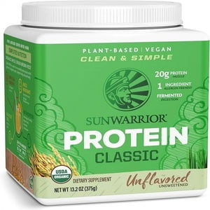 Sunwarrior Classic PLUS Protein Chocolate -- 13.2 Oz