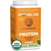 Sunwarrior Classic Plus Protein Natural Organic Vegan Protein Powder with BCAA 750g