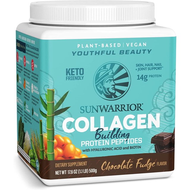 Sunwarrior Collagen Peptides Powder with Biotin Vitamin C Hyaluronic