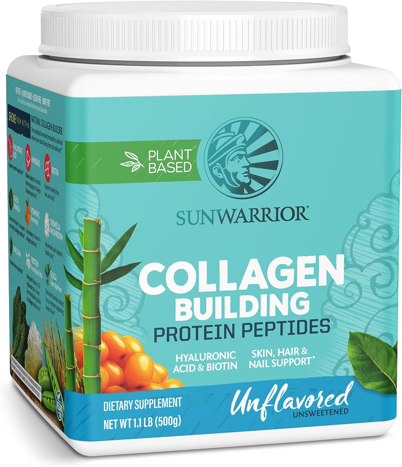 Sunwarrior Collagen Unflavored 500g (Pack of 2)