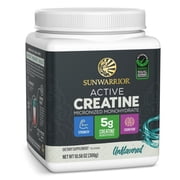 Sunwarrior Creatine Monohydrate Powder | Micronized | PreWorkout | Recovery | Vegan | Keto Friendly | 60 Servings | 10.58 oz