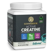 Sunwarrior Creatine Monohydrate Powder | Micronized | PreWorkout | Recovery | Vegan | Keto Friendly | 60 Servings | 10.58 oz