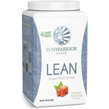 Sunwarrior Lean Vegan Protein Powder | Plant-Based Superfood Shake, Salted Caramel, 720g