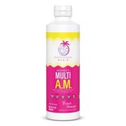 Sunwarrior Women’s Multi A.M. Liquid Multivitamin Supplement, Peach Mango, 15.2 fl oz