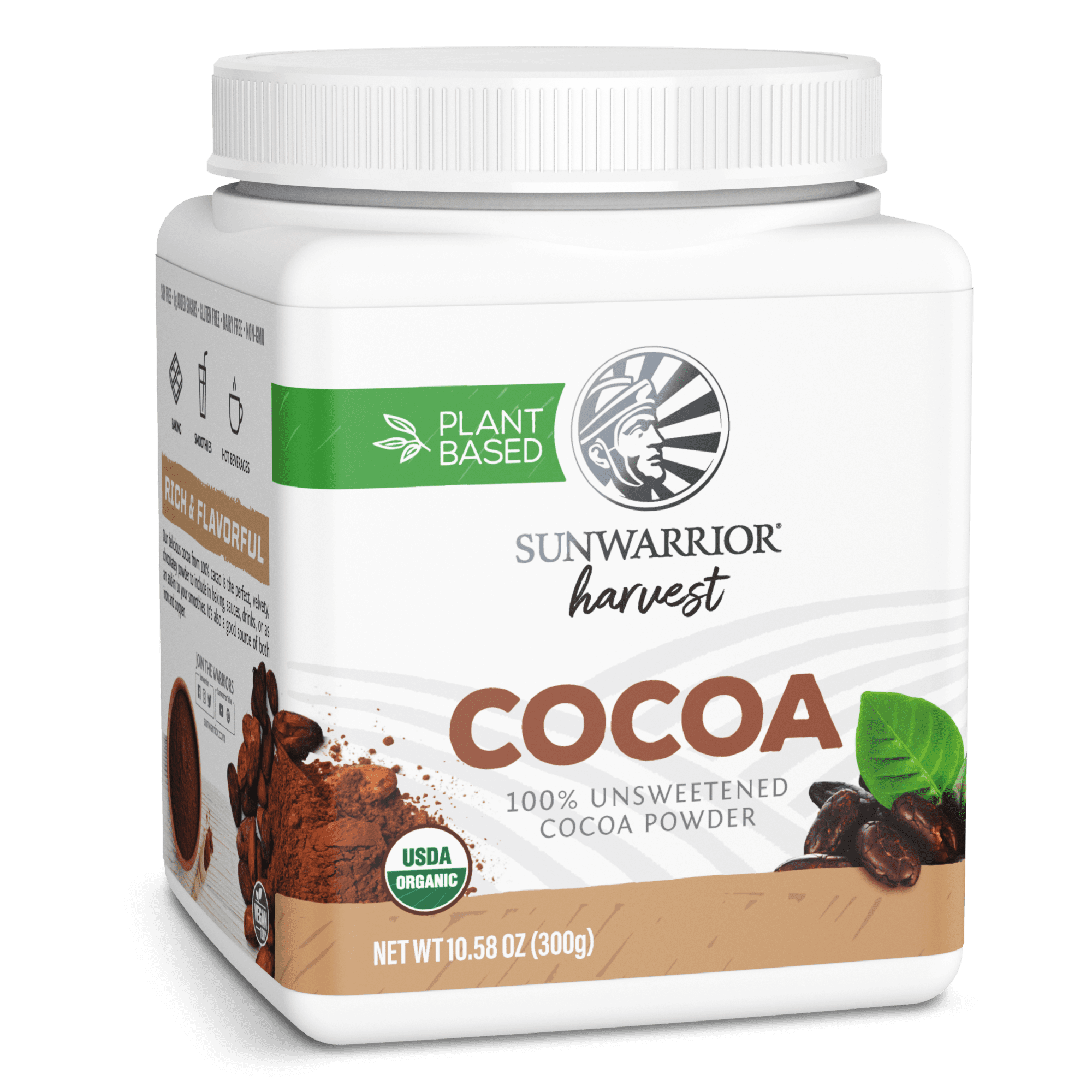 Sunwarrior Organic Cocoa Powder Vegan Baking and Smoothie Additive
