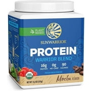 Sunwarrior Warrior Blend Mocha Vegan Protein Powder 15 Servings