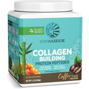 Sunwarrior Vegan Collagen Protein Powder, Coffee Flavor, 1.1 Lb (20 Servings)