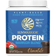 Sunwarrior Warrior Blend Chocolate Vegan Protein Powder 15 Servings