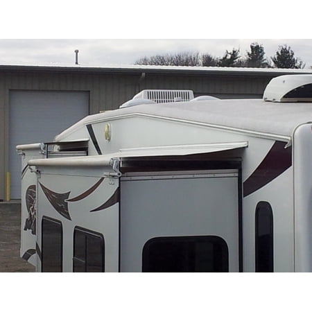 Sunwave 66198 White, 198" Slide-Out Fabric, RV Awning