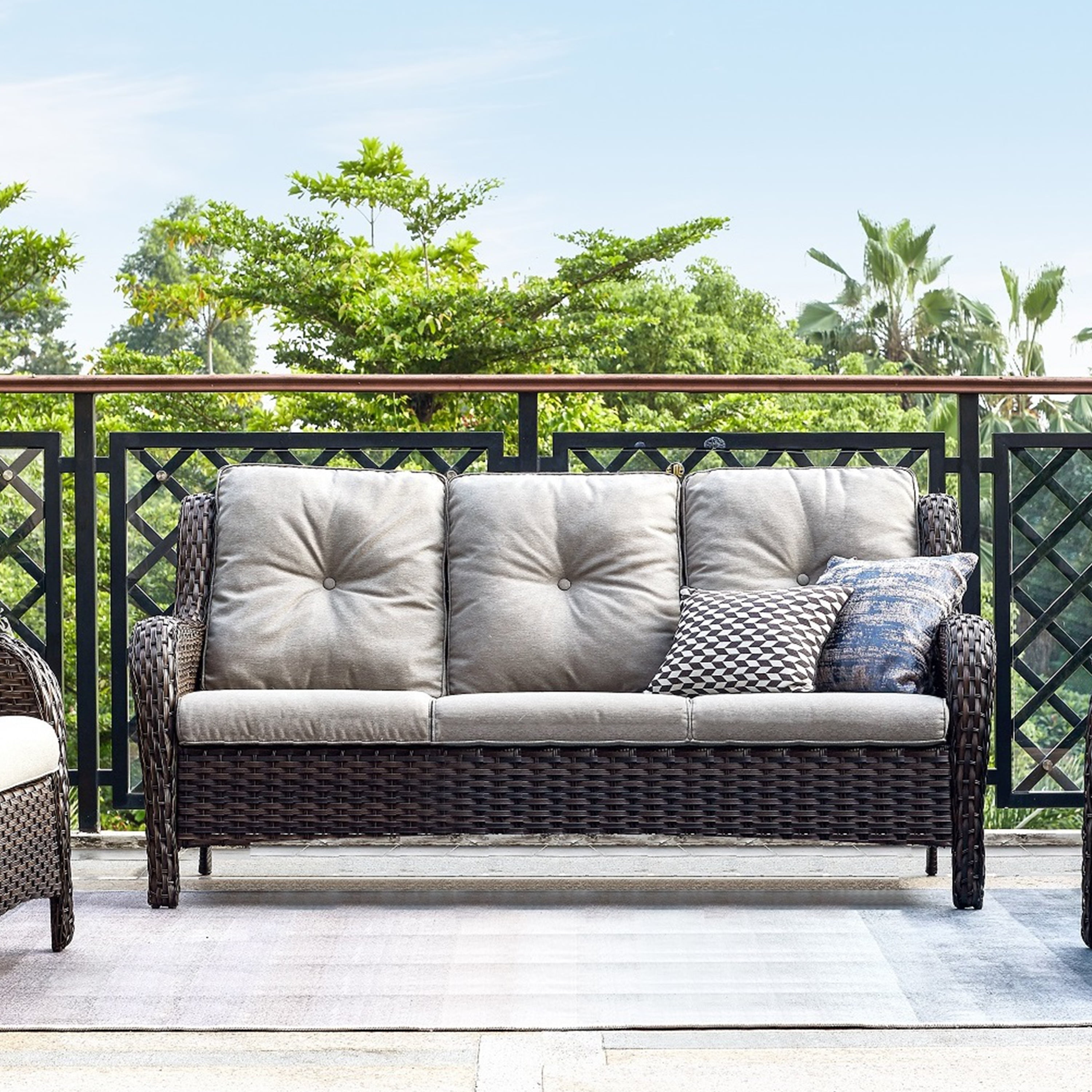 Deep seat high back sofa hot sale