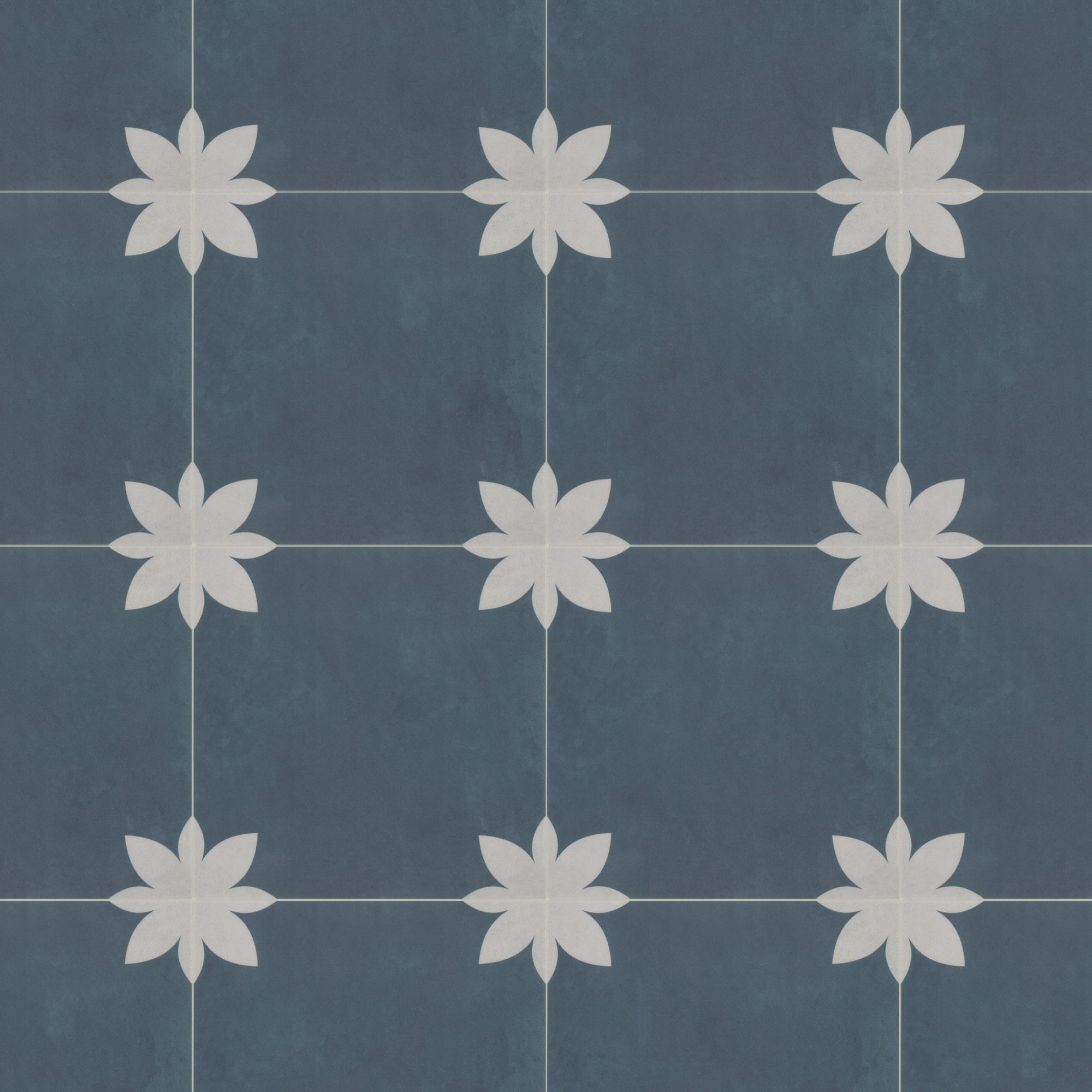 9'' x 9'' Blue Vinyl Peel and Stick Floor Tile