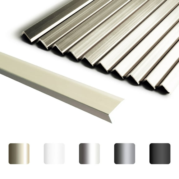 Sunwings Glossy Gold 12 in. x 0.18 in. Aluminum Peel and Stick Backsplash Tile Edge Trim (10 Piece)