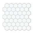 thumbnail image 1 of Sunwings Peel and Stick Backsplash Tile in Hexagon for Kitchen Bathroom Fireplace (10 Tiles,  White), 1 of 7