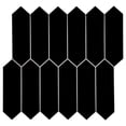 thumbnail image 1 of Sunwings Peel and Stick Backsplash Tile in Long Hexagon for Kitchen Bathroom Fireplace (10 Tiles,  Black), 1 of 6