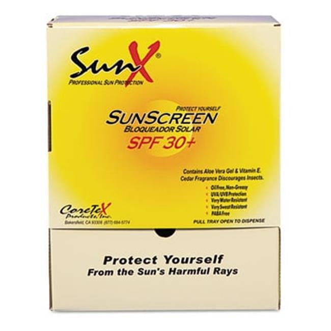 Sunx  SPF30 Sunscreen  Single Dose Pouch  100 per Pack