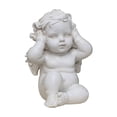 thumbnail image 1 of Sunxin Angel Art Living Room Ornaments: Don'T Look, Don'T Listen, Don'T Speakangel Statue Cherub Figurine Indoor Outdoor Home Garden Angel Sculpture Statuette Shelf Angel Angel Table Car Decor, 1 of 3