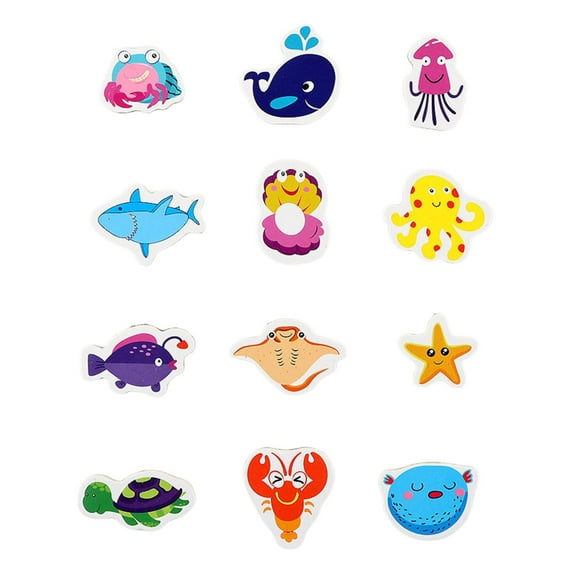 Sunxin Animal Magnetic Fridge Magnets, Marine Life Fridge Magnetsfridge Magnets for Kids Animals Refrigerator Magnets for Toddlers Fridge Magnets Baby Educational Children Learning Toy