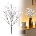 thumbnail image 1 of Sunxin Artificial Flowers Blossom Branches Artificial Flowers Creamy Blossom Long with Frosted Powder Blossom for Indoor Decoration Tall Vase Arrangements Home Wedding Table Centerpieces, 1 of 9