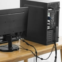 Sunxin Black 30Pcs Velcro Cable Tieswire Holder Cable Fastening Ties Rope Cord 30Pcs Reusable Organizer Tools & Home Improvement